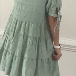 Altr’d State Sage green dress